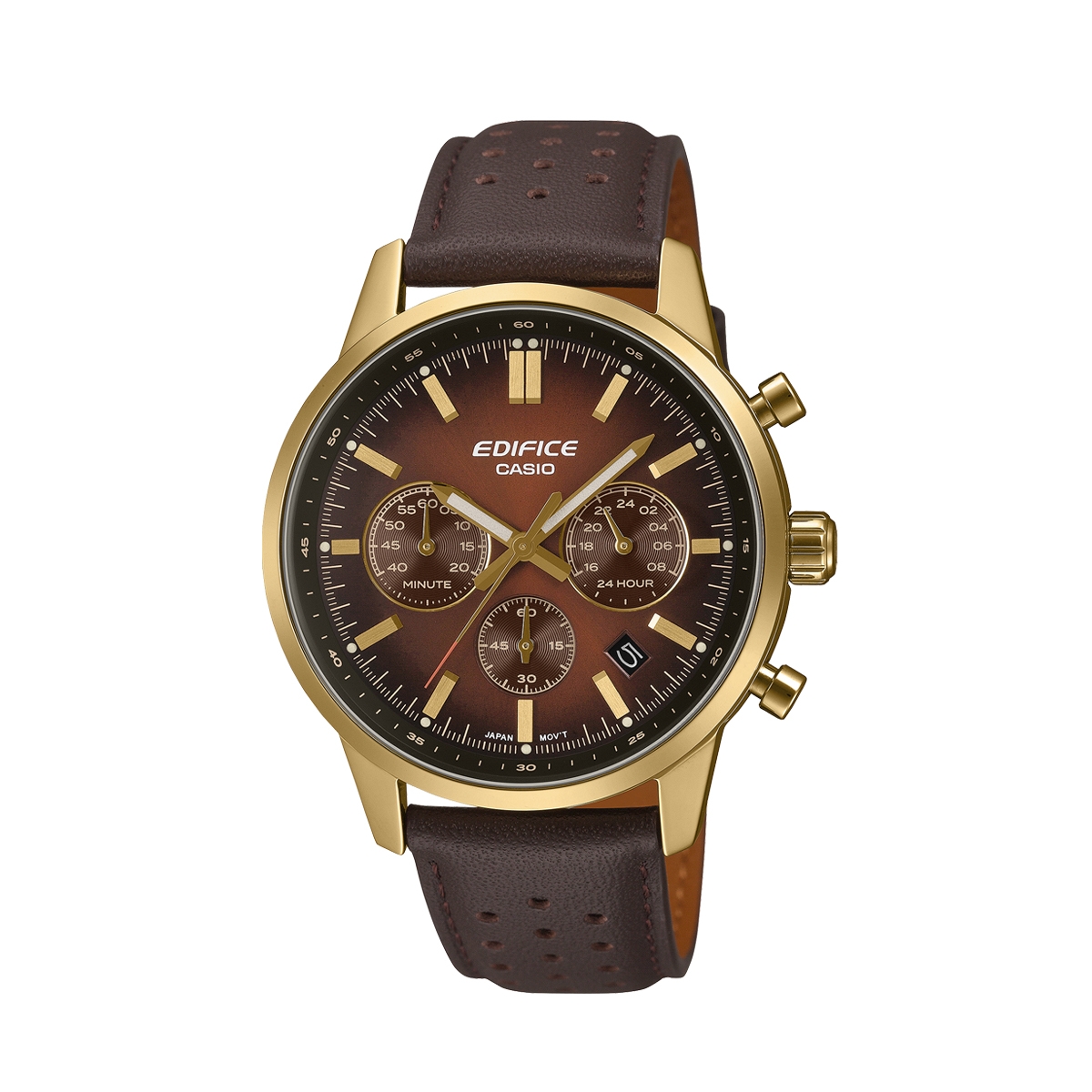 CASIO EDIFICE Mod. STANDARD CHRONOGRAPH GOLD - BROWN