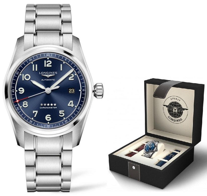 LONGINES Mod. LONGINES SPIRIT CHRONOMETER SPECIAL PACK. 3 STRAPS