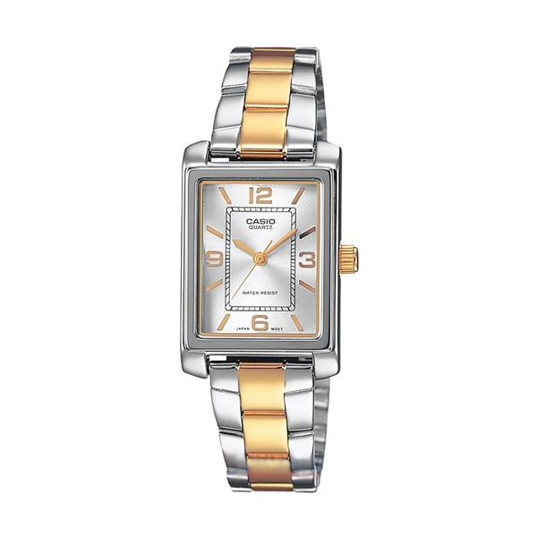 CASIO COLLECTION Mod. TANK, STEEL&amp;GOLD - ARGENTEE