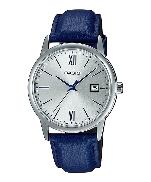 CASIO COLLECTION Mod. DATE, LEATHER - SILVER