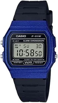 CASIO VINTAGE Mod. F-91 BIO RESIN STRAP - BLUE