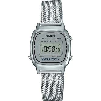 CASIO VINTAGE Mod. ICONIC MINI STEEL - SILVER MESH