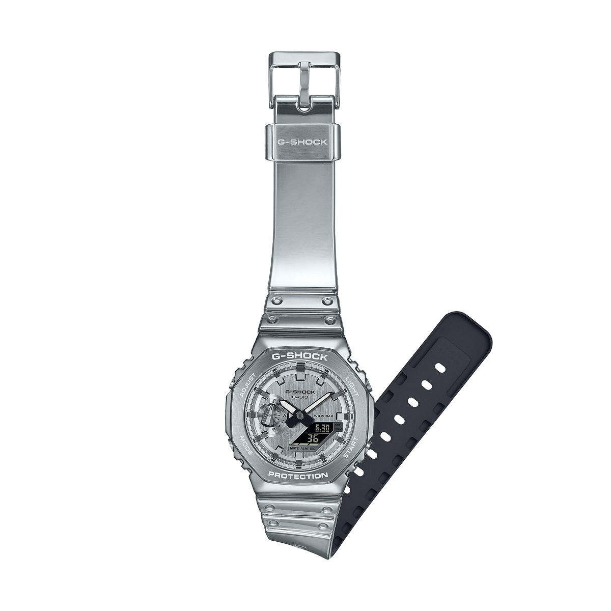CASIO G-SHOCK Mod. OAK - FINE METALLIC SERIES - SILVER