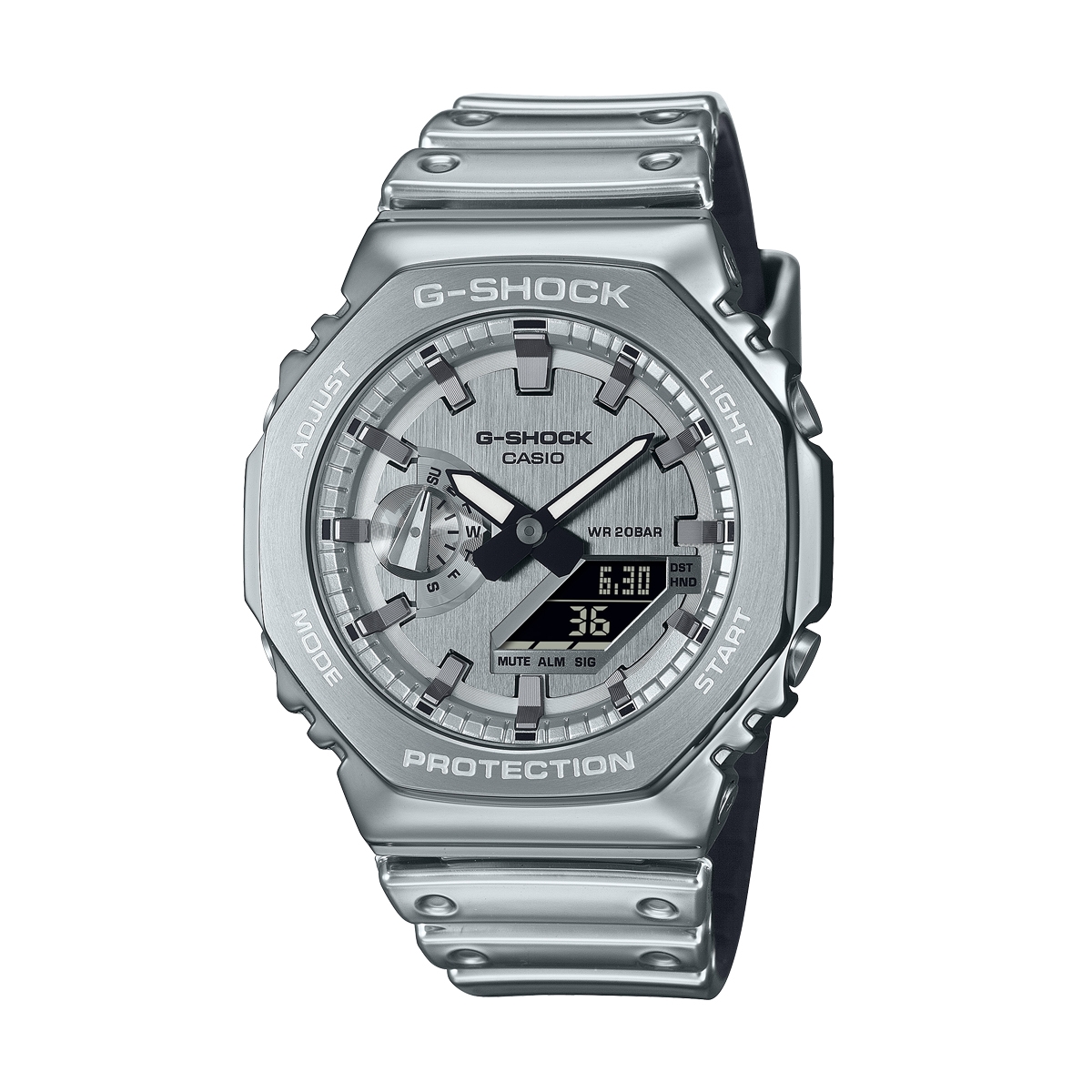CASIO G-SHOCK Mod. OAK - FINE METALLIC SERIES - SILVER