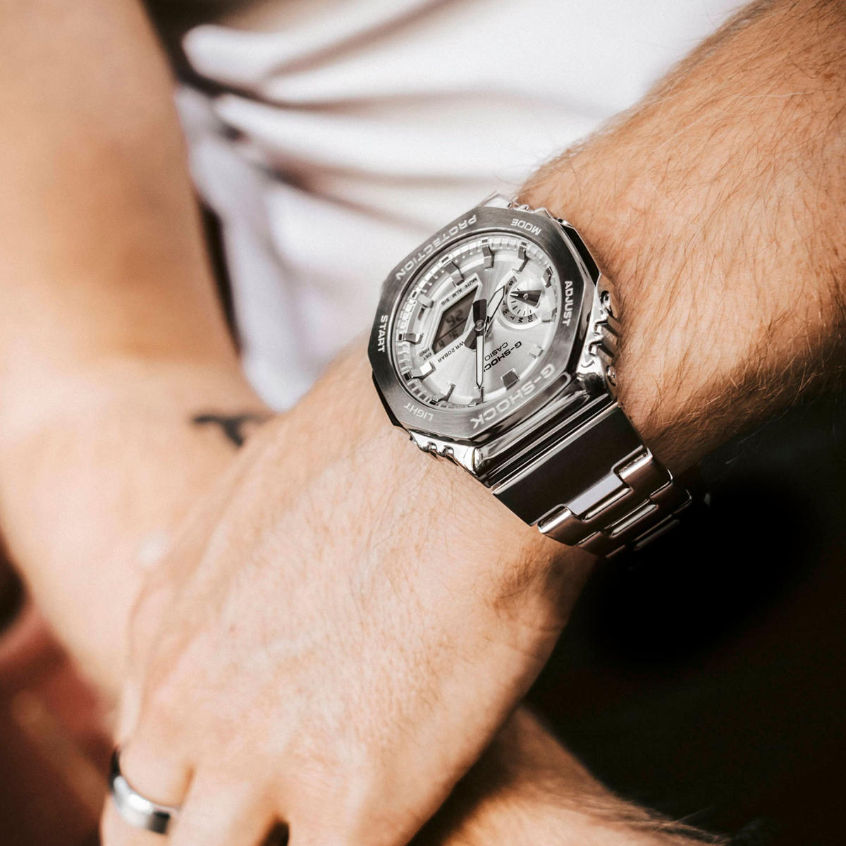 CASIO G-SHOCK Mod. OAK G-STEEL CLASSIC SILVER