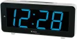 ELITE Sveglia LED a corrente (cavetto USB e spina inclusi) - ARGENTO - LED alarm clock powered by electricity (USB cable and plug included) - SILVER