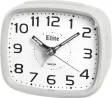 ELITE Sveglia silent con luce LED e snooze - BIANCO - Silent alarm clock with LED light and snooze - WHITE