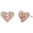 MICHAEL KORS PREMIUM SILVER COLLECTION Mod. HEART STUD