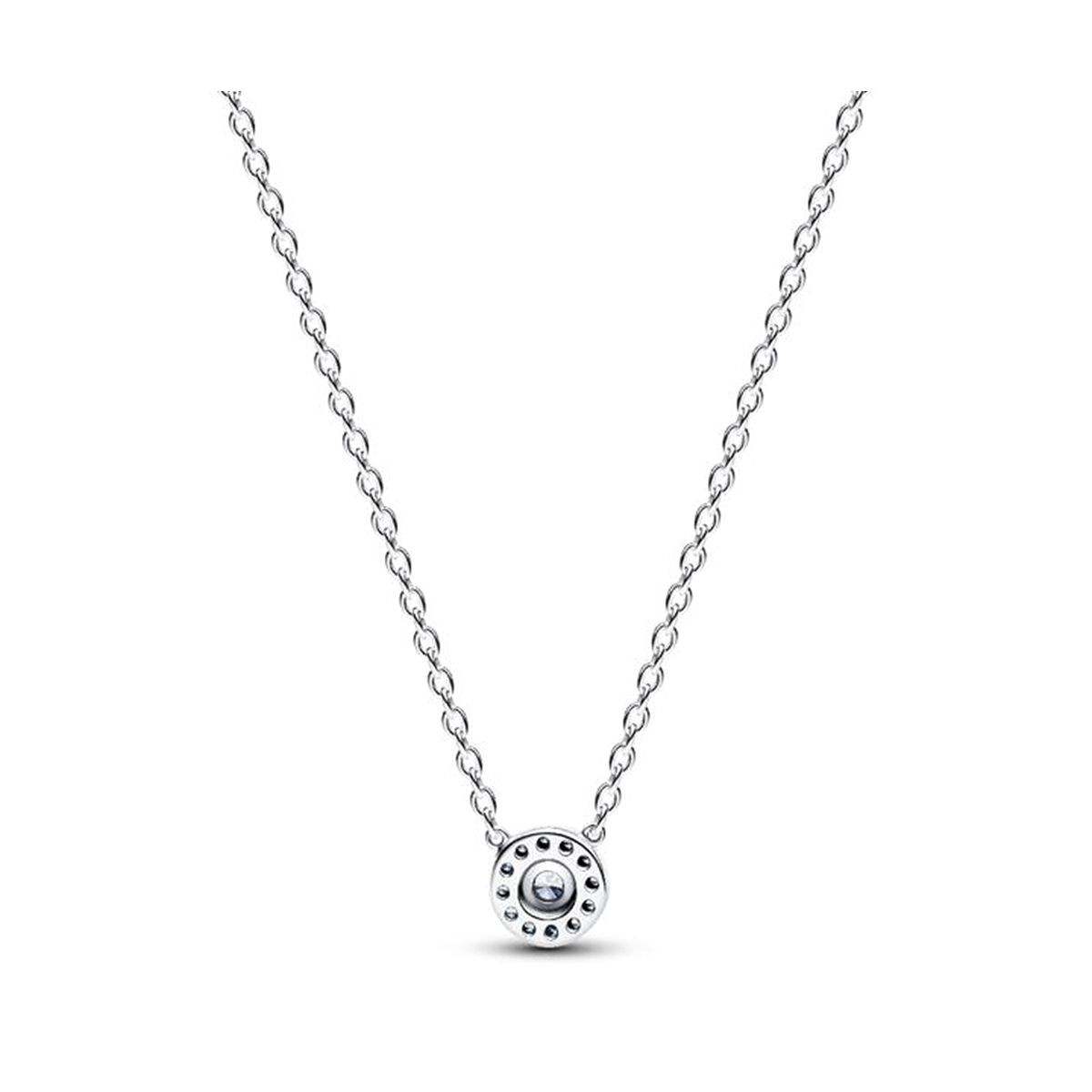 PANDORA JEWELRY Mod. SPARKLING ROUND HALO PENDANT COLLIER NECKLACE