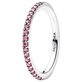 PANDORA Mod. SPARKLING PINK BAND RING