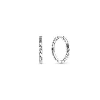 PANDORA JEWELRY Mod. MOMENTS HEART HOOP EARRINGS