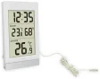 TECHNO LINE Mod. WS7039 - Termometro da parete/tavolo, temp/umidità int e temp est + cavetto sonda - Wall/table thermometer, int temp/humidity and ext temp with probe cable